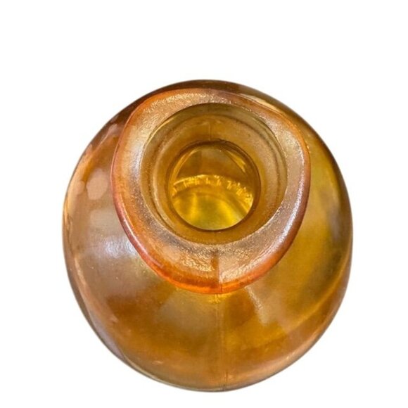 Amber Glass Vase By Vidrios San Miguel Hand Made In Spain - Picture 3 of 6